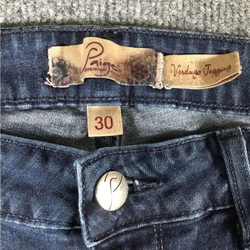 Paige Verdugo Jeggings skinny jeans size 30